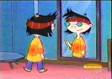 Phoebe (Anndi McAfee) is trying on things to wear for when she meets her favorite popstar, Ronnie Matthews (Christian Mena and Bronson Pinchot... the ep has an explanation for the double roles), as she has won a contest to see him